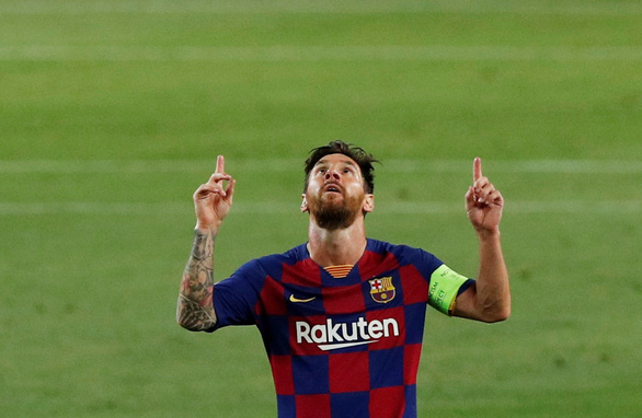 Messi ăn mừng bàn nâng tỉ số lên 2-0 - Ảnh: REUTERS