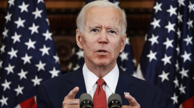 Cựu Phó Tổng thống Joe Biden trở thành ứng viên tranh cử tổng thống của Đảng Dân chủ. (Ảnh: AP)