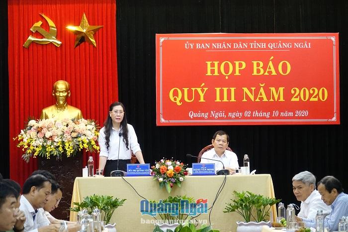 Bí thư Tỉnh ủy Bùi Thị Quỳnh Vân khẳng định báo chí có vai trò quan trọng, đồng hành cùng sự phát triển của tỉnh Quảng Ngãi