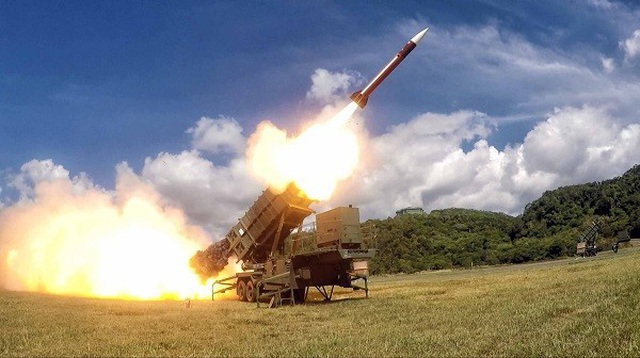 Đài Loan phóng thử tên lửa trong một cuộc diễn tập quân sự. (Ảnh: CNA)