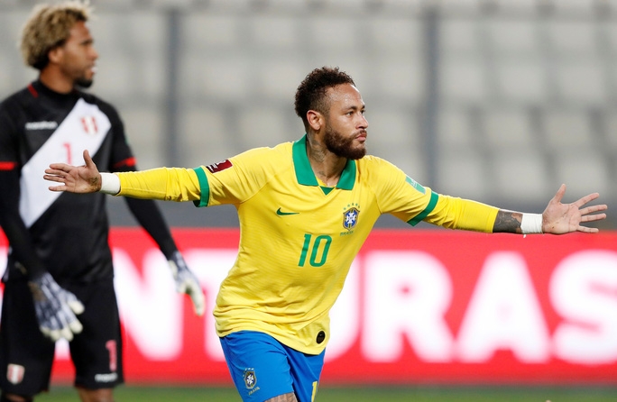  Neymar lập cú hat-trick vào lưới á quân Nam Mỹ