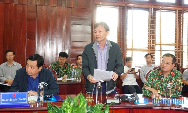 Tổng giám đốc Tập đoàn EVN Trần Đình Nhân phát biểu tại buổi làm việc