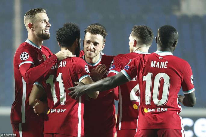Diogo Jota lập hat-trick, Liverpool đại thắng Atalanta trên đất Ý