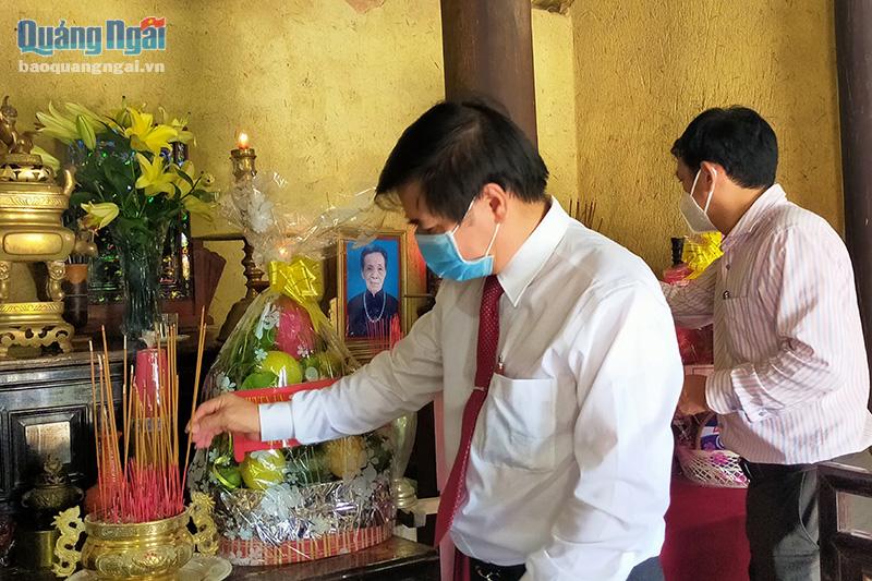 Kỷ niệm 145 năm Ngày sinh nguyên Quyền Chủ tịch nước Huỳnh Thúc Kháng