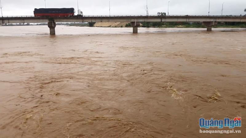 Vùng hạ lưu sông Vệ ứng phó mưa lũ