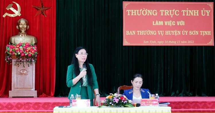 Video: Thường trực Tỉnh ủy làm việc với Ban Thường vụ huyện ủy Sơn Tịnh