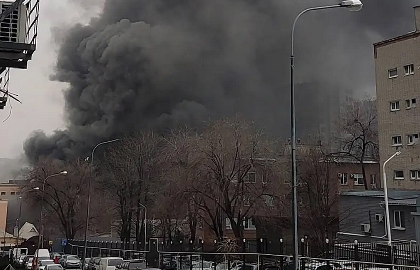 Cháy tòa nhà Cơ quan An ninh Nga ở Rostov-on-Don