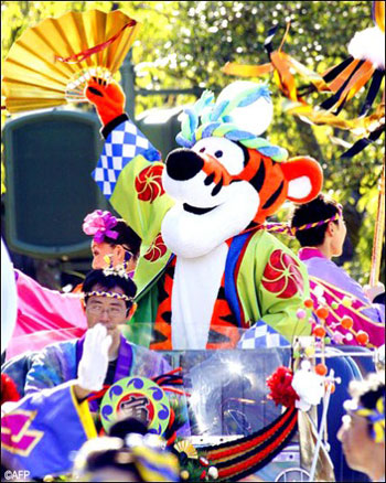 Lễ hội đón mừng năm mới của người Nhật - Ảnh: AFP 