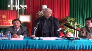 Video: Tổng Bí thư Nguyễn Phú Trọng thăm, chúc tết tại Quảng Ngãi