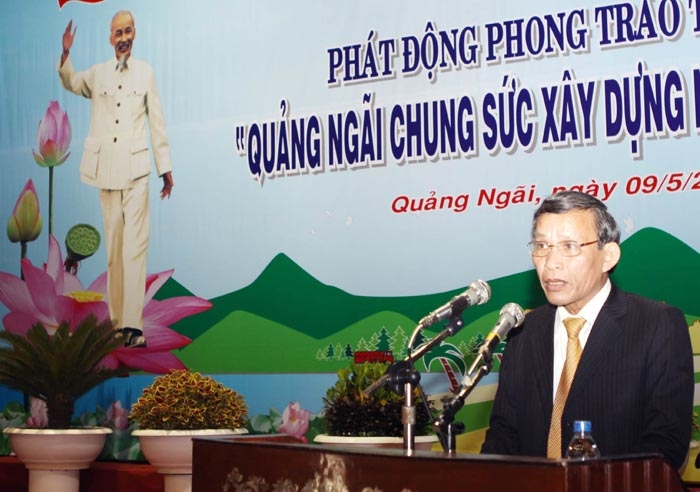 Chủ tịch UBND tỉnh Cao Khoa phát động xây dựng nông thôn mới.