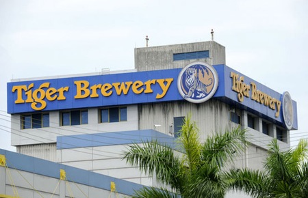 Một nhà máy bia Tiger ở Singapore