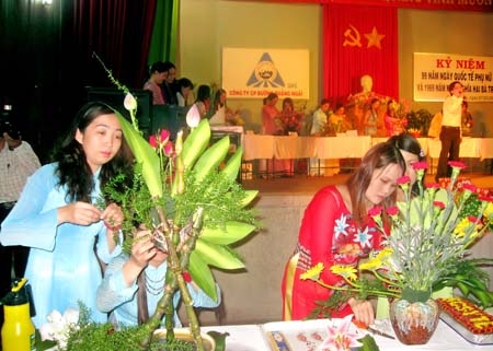 Hội thi Nữ công gia chánh do Ban Nữ công Công đoàn Công ty cổ phần Đường Quảng Ngãi tổ chức.
