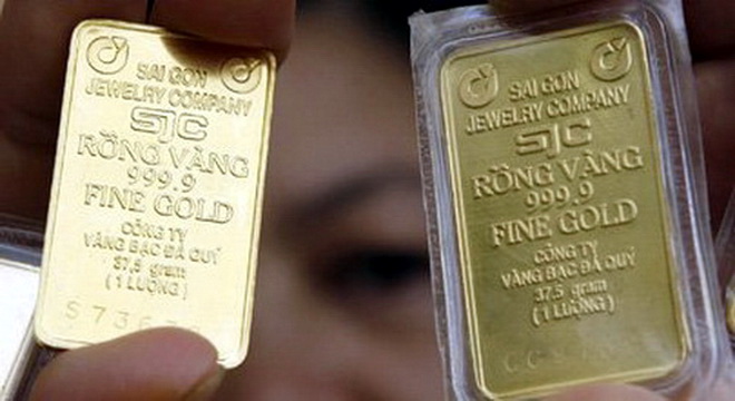 Giá vàng trong nước đầu ngày 22/4 tăng 100.000 đồng/lượng