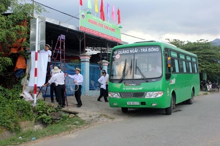 Tuyến xe buýt số 9 Quảng Ngãi- Trà Bồng sẽ chính thức hoạt động từ ngày 1/6