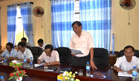 Phó Chủ tịch UBND tỉnh Phạm Trường Thọ kết luận buổi làm việc.