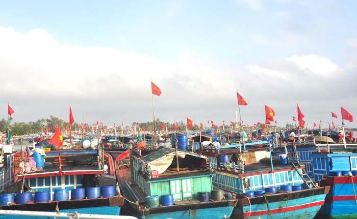 Tàu đánh bắt xa bờ của ngư dân Quảng Ngãi. (ảnh: M.Toàn)