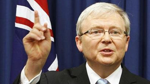   Nội các mới  của Thủ tướng Australia Kevin Rudd sẽ tuyên thệ nhậm chức vào chiều 1/7. Ảnh: Reuters