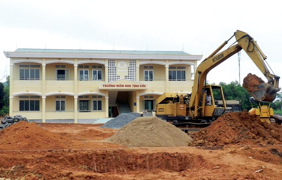Trường mầm non Tịnh Sơn  sẽ được đưa vào sử dụng trong năm học mới.