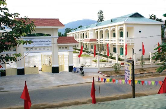 Một góc Trường THCS Hành Tín Đông hôm nay.