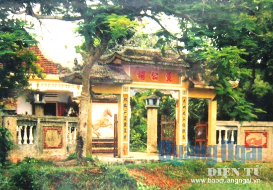  Nhà thờ Huỳnh Công Thiệu ở thôn Tân Tự, xã Phổ Minh.