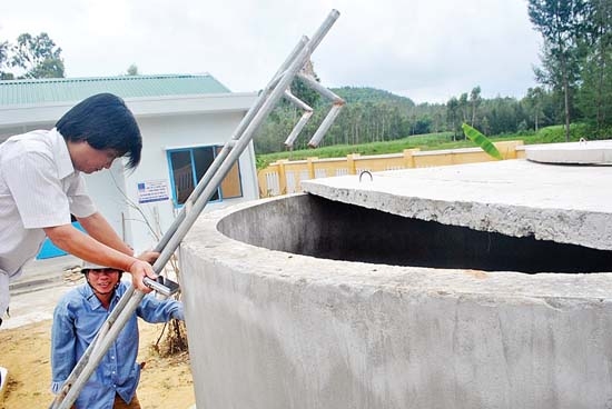  Hệ thống công trình nước sạch do Tập đoàn Dầu khí Quốc gia Việt Nam hỗ trợ xây dựng.  