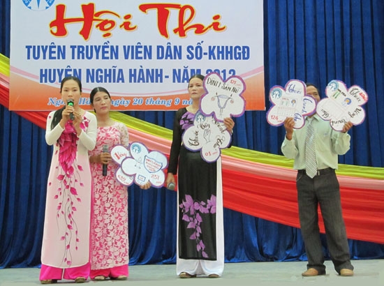 Hội thi tuyên truyền viên DS-KHHGĐ huyện Nghĩa Hành năm 2013