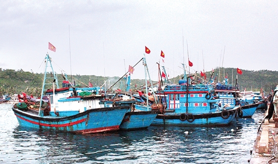 Nhờ tổ tự quản mà tàu thuyền neo đậu ở Cảng cá Sa Huỳnh luôn an toàn và trật tự.
