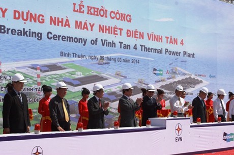 Khởi công dự án Nhà máy nhiệt điện Vĩnh Tân 4 - Ảnh: VGP/Nguyên Linh