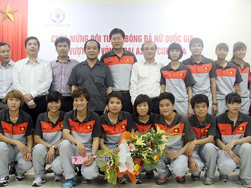 Đội tuyển nữ Việt Nam đang được ngành thể thao và VFF kỳ vọng sẽ tạo đột phá để giành suất dự VCK World Cup Ảnh: HẢI ANH