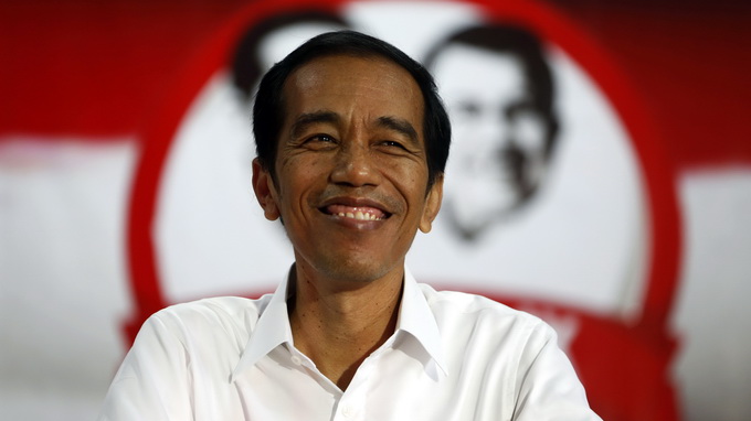 Chân dung tổng thống đắc cử Indonesia ông Joko Widodo. Ảnh: Reuters