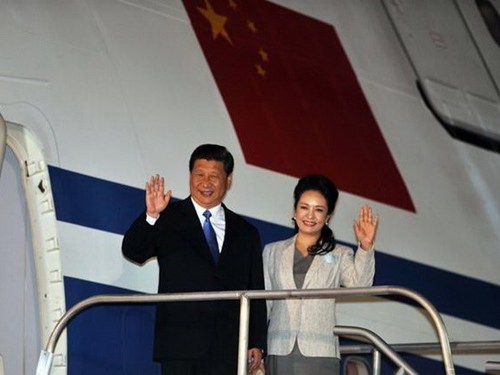 Chủ tịch Trung Quốc Tập Cận Bình và phu nhân. (Nguồn: ticotimes.net)