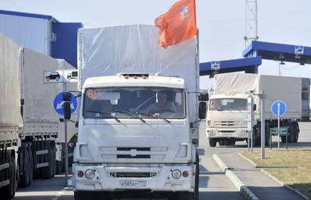  Đoàn xe cứu trợ của Nga đã rời Ukraine