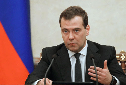 Thủ tướng Nga Dmitry Medvedev (Ảnh: newsinfo.inquirer.net)