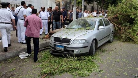 Hiện trường vụ đánh bom tại Cairo