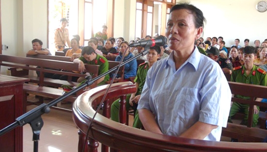 Bị cáo Nguyễn Thị Công tại phiên tòa