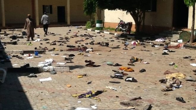  ​Hiện trường vụ đánh bom tự sát hôm 7-7 - Ảnh: BBC​