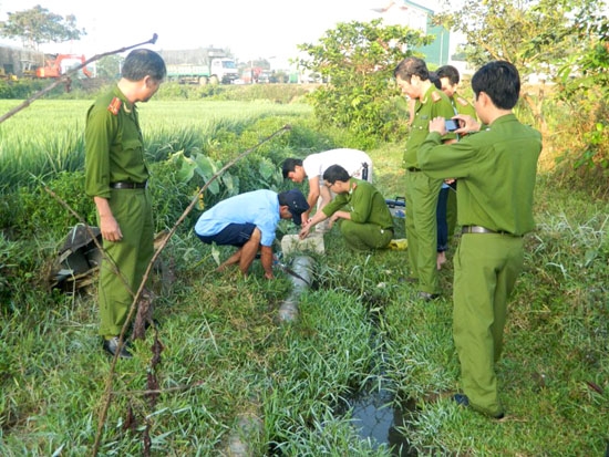 Lực lượng Cảnh sát môi trường, Công an tỉnh phát hiện hệ thống nước thải của một doanh nghiệp xả nước thải ô nhiễm ra môi trường