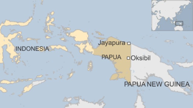  Máy bay đã mất tích tại tỉnh Papua (Đồ họa: BBC)