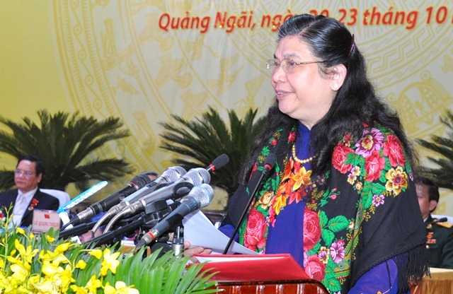 Phát biểu của Ủy viên Bộ Chính trị, Phó Chủ tịch Quốc hội Tòng Thị Phóng tại Đại hội đại biểu Đảng bộ tỉnh Quảng Ngãi lần thứ XIX