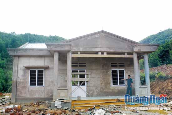 Trường Mẫu giáo thôn Gò Khôn xây dựng trên mảnh đất ông Nía hiến tặng đã sắp hoàn thành.    