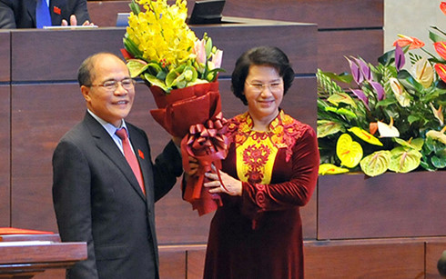 Bà Nguyễn Thị Kim Ngân được bầu làm Chủ tịch Quốc hội thay ông Nguyễn Sinh Hùng