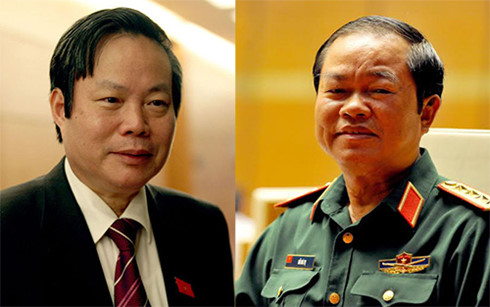 Hai tân Phó Chủ tịch Quốc hội Phùng Quốc Hiển và Đỗ Bá Tỵ