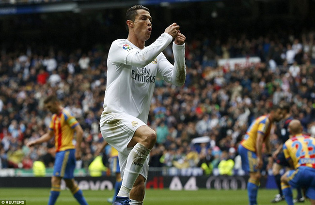  C.Ronaldo tỏa sáng với cú đúp vào lưới Valencia