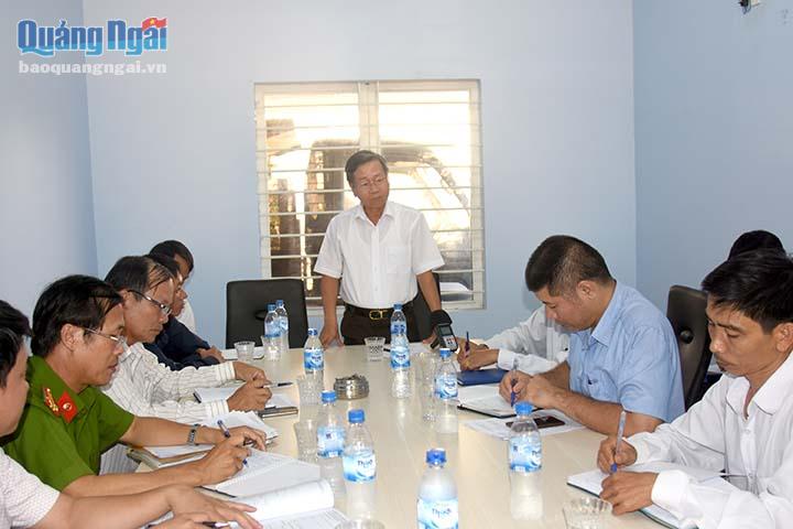 Phó Chủ tịch UBND tỉnh Phạm Như Sô phát biểu tại buổi làm việc