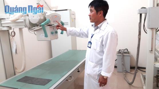Máy X-quang tiền tỷ của Trung tâm Y tế huyện Trà Bồng 