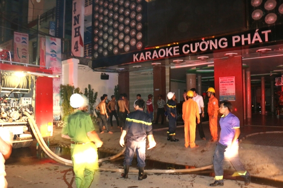  Quán karaoke Cường Phát nơi xảy ra 2 vụ cháy trong  vòng 3 tháng qua. Ảnh: BS