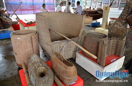 Các sản phẩm đan tre truyền thống của cư dân Quảng Ngãi