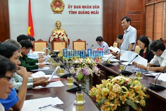Phó Chủ tịch UBND tỉnh Phạm Trường Thọ phát biểu chỉ đạo tại cuộc họp