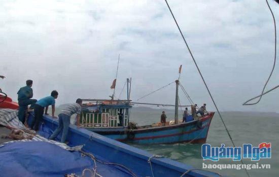 Các tàu cá tiếp tục hỗ trợ tìm kiếm 4 ngư dân mất tích