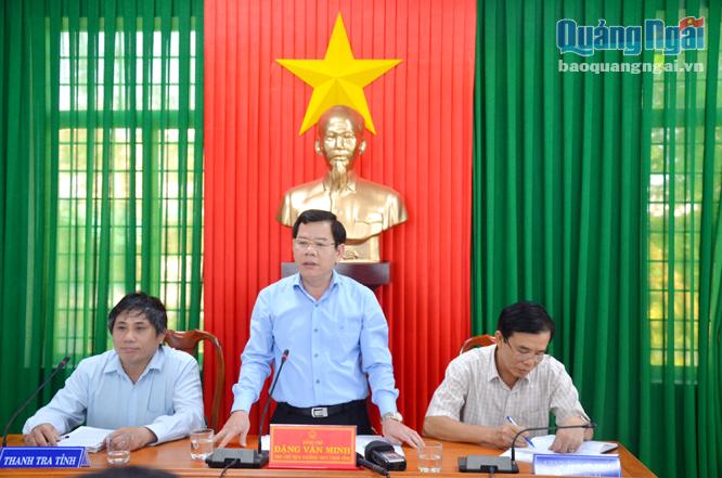   Phó Chủ tịch Thường trực UBND tỉnh Đặng Văn Minh phát biểu chỉ đạo tại buổi đối thoại.